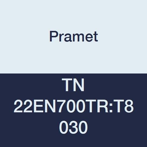 TN 22EN700TR:T8030 Carbide Indexable External Threading Insert, Multi-Material (P30,M25,K30), Pitch 7.00 mm, 3 Cutting Edges (Pack of 5)