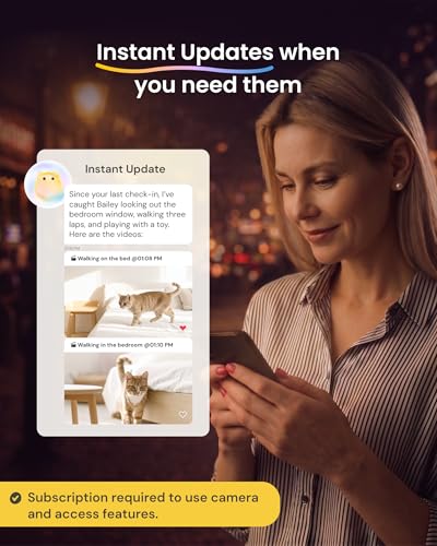 Image of Furbo 360 Cat Camera [Subscription Required] Unlock w /Paid Plan: Home Security & Pet Safety Alerts, Rotating Treat Toss w / 2-Way Speaker, Smart Cam w /Phone App (Low Risk, 3mo Min. Cancel Anytime)