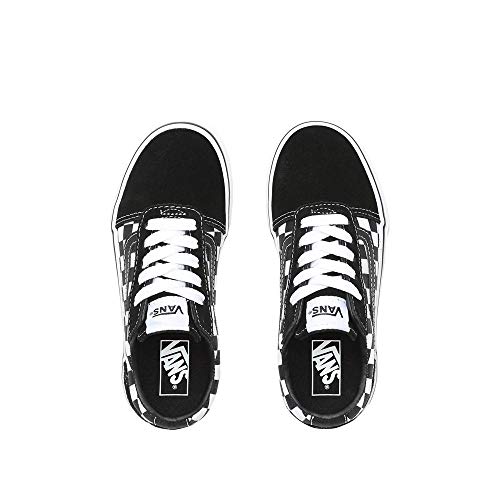 Vans Ward Suede/canvas, Unisex-Kinder Sneakers, Schwarz ((Checker) Black/True White Pvj)