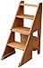 Produktbild MOM Faltbarer, Tragbarer 4-Stufen-Leiterhocker, Holztreppe, Holztreppe Für Erwachsene, Hausgartengerät Für Schwere Arbeiten, Max. 150 Kg, Höhe: 92 cm