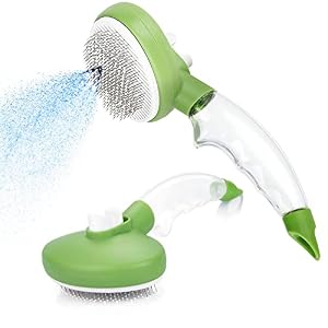 Self Cleaning Dog Slicker Brush with Sprayer function Cat Brush for Shedding and Grooming Gently Remove Loose Undercoat Mats and Tangled Long or Short Hair