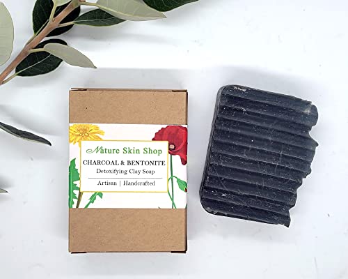 Detoxifying Activated Charcoal and Bentonite Clay Soap, (For Oily And Acne Skin) Cold Process image 5