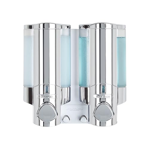 Better Living Products 76245-1 AVIVA Two Chamber Dispenser, Chrome