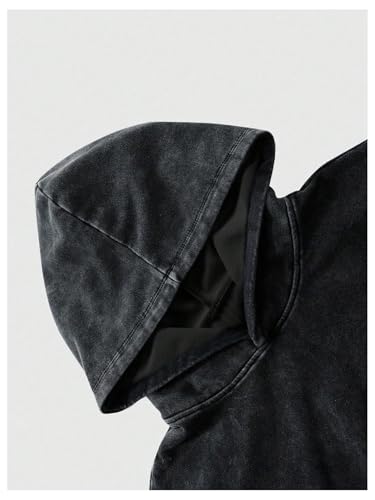 SOLY HUX Men's Letter Graphic Long Sleeve Hoodies Drop Shoulder Baggy Sweatshirts Vintage Preppy Clothes3