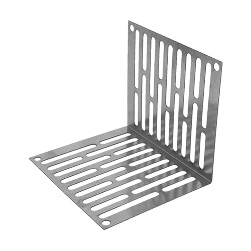 Pitycbo Drenaje de Piso de Esquina de Acero Inoxidable con Rejilla Resistente, Antiobstrucción, Drenaje en Forma de L para Baños, Dormitorios Y Jardines, 12.5 Cm X 11 Cm X 11