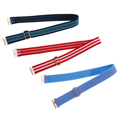 GAROZATION Kids Belts 3 Pack Stretchy Waist Belts Safe Buckle for Babies Toddlers Boys Girls Multicolored Random Color