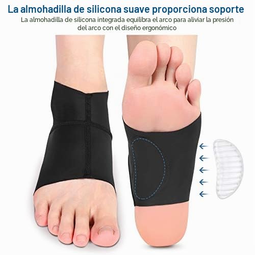 Almoadillas para Fascitis Plantar, Soporte para Pies, Almohadillas de Gel de Soporte de , Plantillas Ortopédicas Soportes de , Plantillas para Pies Planos, Espolones del Dalón, Dolor de