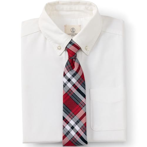 Lands' End School Uniform Kids Plaid To Be Tied Tie2