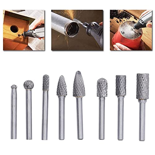 Conjunto de brocas de lima rotativa de metal duro 1/4 de polegada kit de perfuração de metal abrasiv