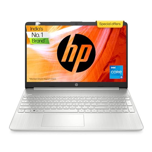 HP Laptop 15s, 11th Gen Intel Core i5-1155G7, 15.6-inch (39.6 cm), FHD, 16GB DDR4, 512GB SSD, Intel Iris Xe Graphics, Backlit KB, Thin & Light (Win 11, MSO 2021, Silver, 1.69 kg), fr4001TU