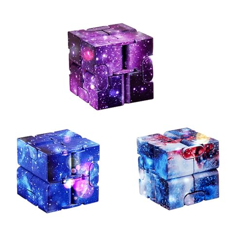 Fidget Toy 3pcs Infinity Cube Fidget Cube Cube Fidget Toy Toys Stress Anxiety Relief For Adults Kids Add Adhd Good Gift Killing Time And Fun Magic Autism Adults & Kids