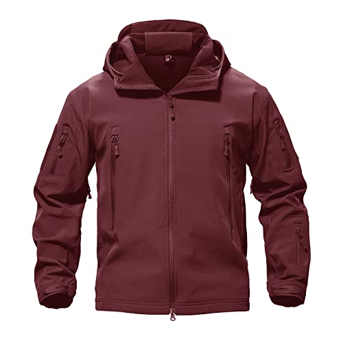 Image of TACVASEN Men's Special Ops Military Tactical Soft Shell Jacket Coat | Waterproof,windproof | Multi-pockets,adjustable hood | Ideal for rain,hiking,snow,ski