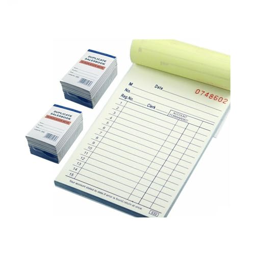 100 Pack Lot Small Sales Book Order Receipt Invoice Book Carbonless Copy (50 Sets 3.5" X 5.5")