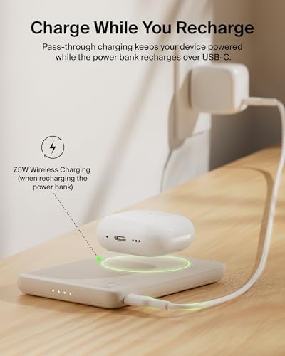 Belkin 5K 7.5W Ultra-Slim Portable Power Bank, Supports MagSafe Accessories — view 9