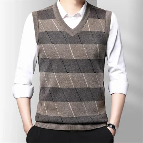 Men's Thickened Casual Sweater Tank Top Autumn and Winter Warm Vest2