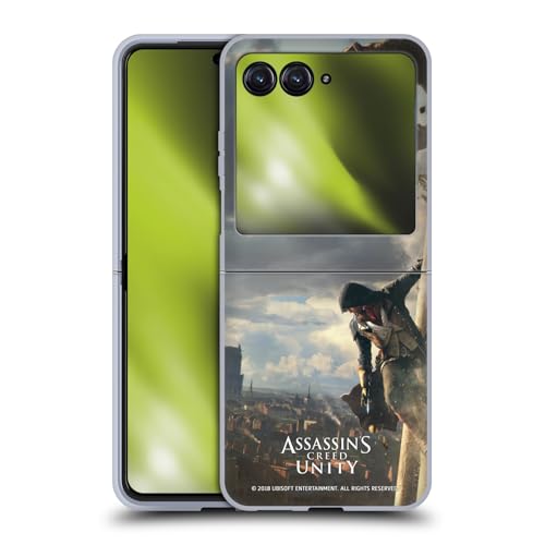 Head Case Designs Officially Licensed Assassin's Creed Arno Phantom Blade Unity Key Art Soft Gel Case Compatible with Razr 40 Ultra/Razr+ 2023