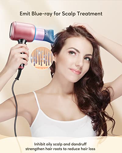 Wavytalk Ionic Hair Dryer Blow Dryer With Diffuser Concentrator Nozzles Comb And Holder For Easy Storage Negative Ions Dryer With Ceramic Technology As Salon Light And Quiet 1875W For All Hair Types #TOP3