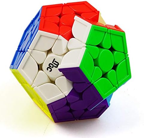 FunnyGoo Megaminx 2x2 Dodécaèdre – Cube Puzzle 12 Faces – Surface Givrée Multicolore – Avec Support Et Notice
