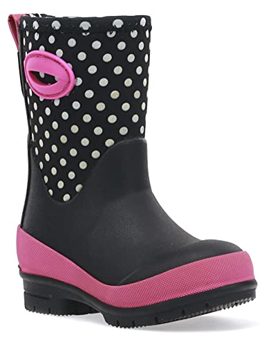 Western Chief Kid's Cold Rated Neoprene Memory Foam Snow Boot, Chloe Dot, 12 M US Little Kid