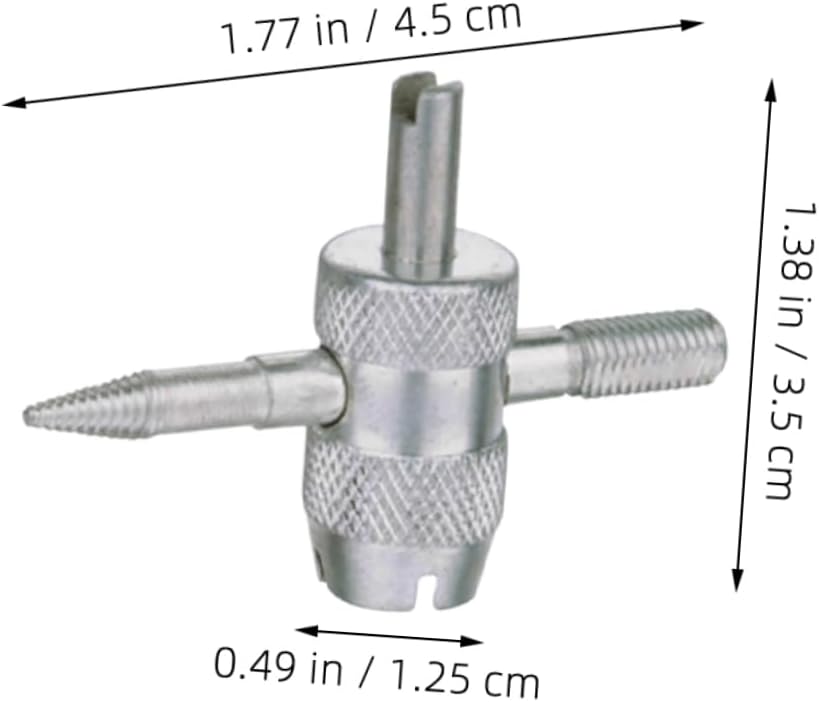 2Sets Tire Valve Core Tool Durable Wrench for Stem Repair and Installation Compact Design for Cars Bikes Included