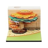 3D卓上カレンダー、3Dデスクカレンダー2026、コンパクトで絶妙、繊細な紙の彫刻、オフィス、学校、家、その他の場所に置くのに最適