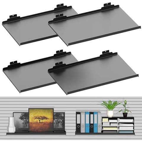 MQKIWAO Large Slatwall Shelves Cover