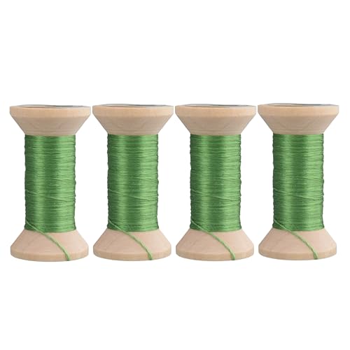 MINGGUXIUYI 100% Mulberry Hand Dyed Silk Embroidery Thread, Embroidery Floss, 4 Spools Each 24 Yards (109-5)