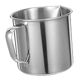 Cabilock Edelstahl Messbecher Mit Klarer Skala Rostfrei Präzises Messgerät Für Labor Und Küche Vielseitig Einsetzbar in Forschungsinstituten Bildungsstätten Und Haushalt