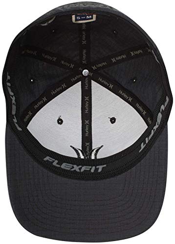 Hurley Men's Textures Baseball Cap, Black/(Black) (Ripstop), L-Xl #TOP5