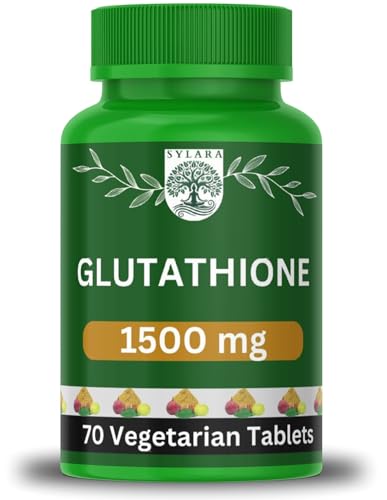SYLARA Glutathione Tablets For Skin Glow – 70 Tablets Capsules Supplements with Vitamin C with biotin, collagen SYLARA Glutathione Tablets For Skin Glow – 70 Tablets Capsules Supplements with Vitamin C with biotin, collagen