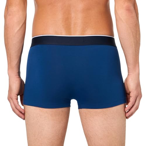 Lacoste Men's Cotton Stretch Mini Croc Print Trunks, 3-Pack, Khaki Green/Grey/Blue, Large3