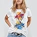 Ink Painting and Ice Hockey Unisex Shirts T-Shirts Crew Neck Casual Fashion Unisex Short Sleeve