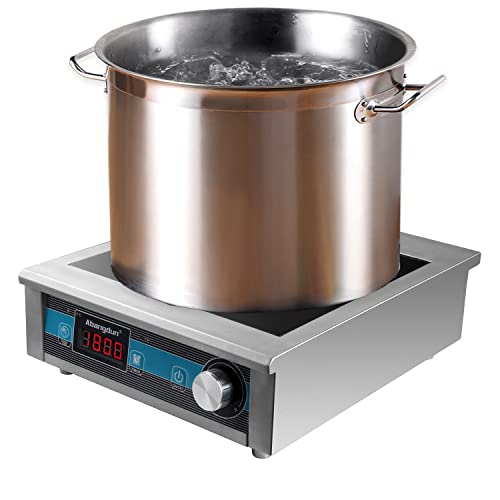 Commercial Grade Countertop Burner 1800 W /120V Commercial Induction Cooktop 9 Inch Heating Coil Hot Plate Portable Electric Stove for Cooking Abangdun - Image 3