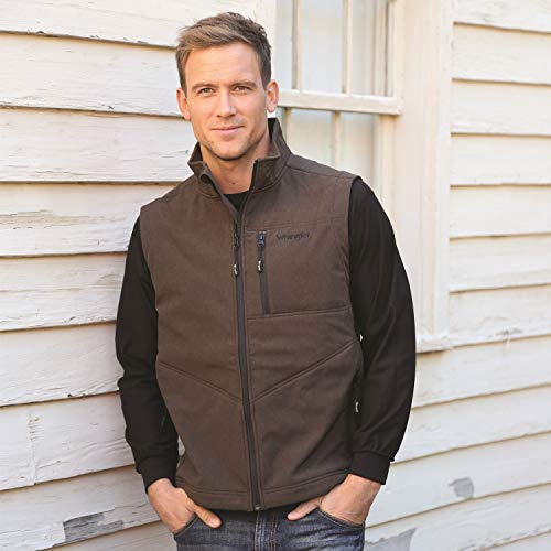 Wrangler Men's Concealed Carry Stretch Trail Vest, Black, L