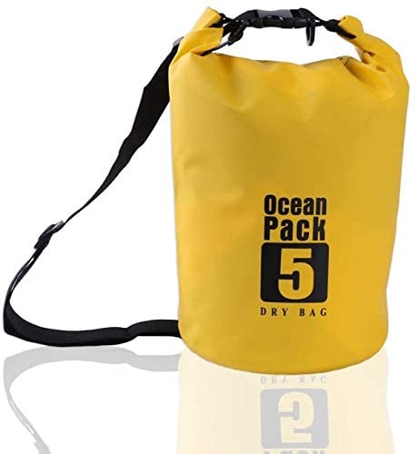 Wading Drifting Storage Package Snowboarding 5 Liter Waterproof Ocean Pack Dry Bag for Swimming, Boating, Travelling, Camping, Hiking, Rafting Pack Camping Waterproof (Multicolor