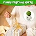 NQEUEPN Crochet Positive Cactus, Handmade Knitted Cactus Toy Cute Funny Potato Emotional Positive Life Doll Ornaments Gifts with Encouraging Card for Adults Kids Friends Room Office Desktop Decor