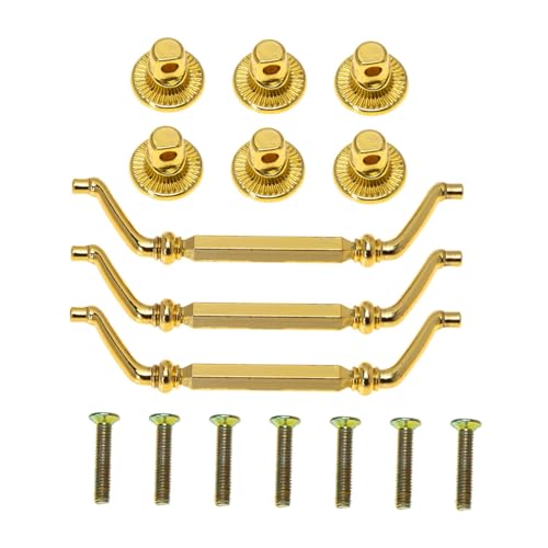 ELAYARD 3 piezas Tiradores para Muebles Vintage Dorados de Resistentes al Desgaste para Armarios y Puertas de Gabinete Elegante