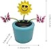 Cute Solar Dancing Flowers Swinging,Solar Dancing Flower, Swinging Sunflower Bobblehead, Car Dashboard Decor, Home Window Decoration, Solar Power Kits