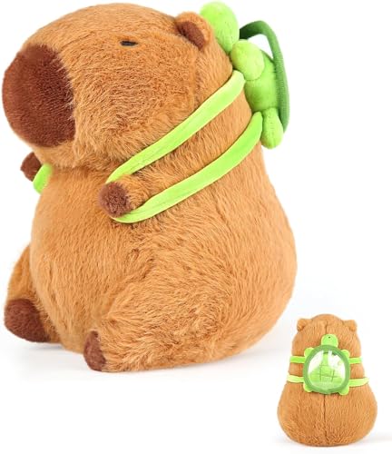 Image of EASELR Cute Capybara Plush, 15inch Capybara Stuffed Animal Soft Capybara Plushies Toy Capybara Doll Pillow Birthday for Kids, With Bag