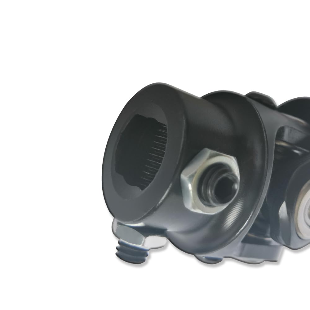 3/4" DD x 3/4" DD Universal Steering U Joint 83mm Length Black Steel
