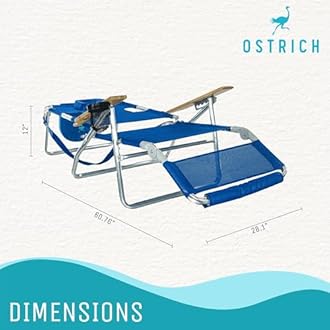3-N-1 Reclining Beach Chair