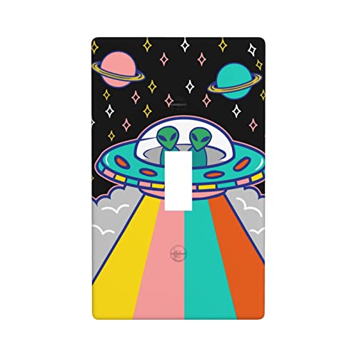 Plaque murale Alien cadeau original pour interrupteur simple