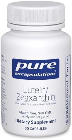 Pure Encapsulations - Lutein/Zeaxanthin - High Strength Blend for Macular Support and Overall Visual Functioning* - 60 Capsules