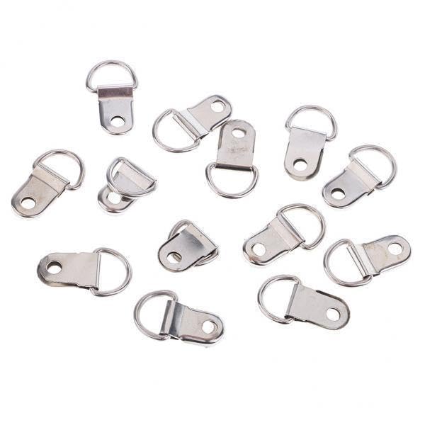 ATORSE Craft Kits 6x100 Pcs Photo Frame Hooks Single Hole D Ring Picture Frame Hanging Hangers-Crafts- Home Arts & Crafts- Framing & Matting- Frames & Supplies-image-32