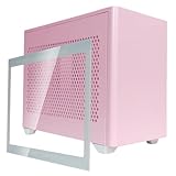 Cooler Master NR200P Flamingo Pink SFF Small Form Factor Mini-ITX Case with Tempered Glass or Vented Panel Option, PCI Riser Cable, Triple-Slot GPU, Tool-Free and 360 Degree Accessibility