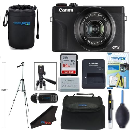 Canon PowerShot G7 X Mark II negra con accesorios pro