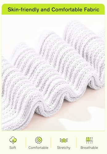 Image of Zando Slouch Socks for Women - 80s 90s Knee High Scrunch Socks Soft Long Stacked Boot Sock Warm Winter Sock Daily Wear