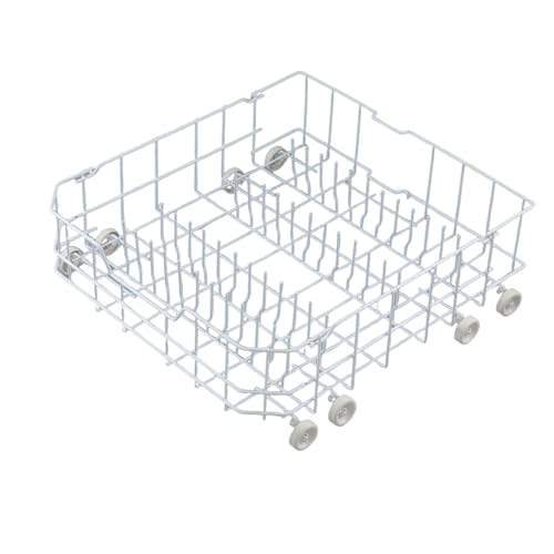 Upgraded WD28X10384 Dishwasher Lower Rack Replacement Parts for GE Dishwasher Parts Bottom Rack GLD5600V00BB GLD4560R00SS GE Dishwasher Rack Lower Dishrack Assembly Bottom Dish Rack 8 Rollers