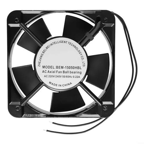 YUANGANG Ventilador de enfriamiento de Grado Industrial 220 V Silencioso Potente Extractor pequeño con Metal Resistente (BEM-120X25HBL 220 V)