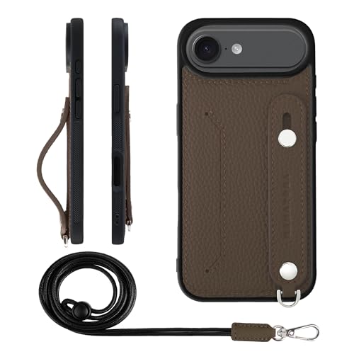 HANATORA for iPhone 17Air �P�[�X �{�v �ϏՌ� �w�ʃx���g �X�g���b�v�����O �X�}�z�P�[�X �X�}�z �X�^���h�@�\ �l�b�N�X�g���b�v �t�� �J�[�h�|�P�b�g �V�������N���U�[ �M�t�g �g�[�v CGHGZ-17Air-Taupe